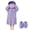 Light Purple, variant on LRGSHF Hooded Plush Onesie Pajamas for Boys Girls Soft Long Loungewear with Slippers Funny Monster Hooded Wearable Sleepwear with Pocket