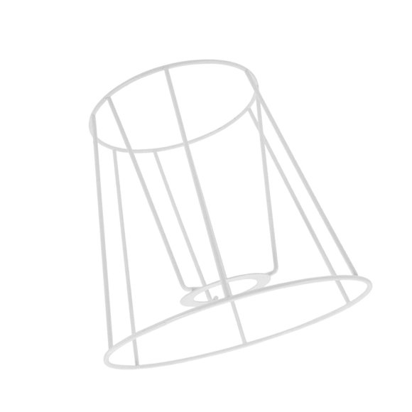 Abat-Jour Cadre Lustre Couverture Support Abat-Jour pour Salon de Thé Maison Cloche 12cmx17cmx16cm
