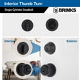 thumbnail image 6 of Brinks Single Cylinder Deadbolt Lock, Matte Black Finish, 6 of 16
