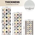 thumbnail image 4 of Yellow Ethnic Geometric Pattern Kitchen Rugs Sets Of 3,Kitchen Runner Rugs Non Skid Washable,Decorative Kitchen Floor Mats for Kitchen,Sink,Laundry,17"x30"+ 17"x47" + 17"x59", 4 of 6