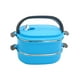 thumbnail image 2 of Ounissouiy Manténgase fresco todo el día Rectángulo Caja de almuerzo de acero inoxidable Contenedores de almacenamiento de alimentos Caja de Organizadores de utensilios de cocina azul, 2 of 6
