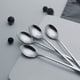 thumbnail image 2 of Cucharas para café con leche, cuchara para revolver de acero inoxidable de 20 cm con mango largo, juego de cucharillas para mezclar té helado, postre, cóctel, helado (juego de 8), 2 of 5