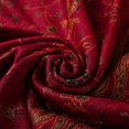 thumbnail image 3 of Paisley Flowers Borders Pattern Pashmina Silk Scarf Shawl Wrap Blanket Reversible Comfortable Vintage With Fringes 70x180cm 200g, 3 of 3