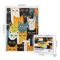 thumbnail image 4 of 500 PCS Colorful Cats 500 Piece Vibrant Jigsaw Puzzle,Whimsical Wooden Jigsaw Pieces For Adults,Challenging Brain Exercise,Great For Relaxation And Display For Puzzle Enthusiast, 4 of 6