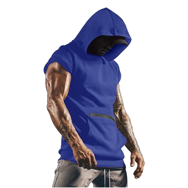 CEHVOM New Fashion Personality Multi-pocket Zipper Sports Comfortable Men's Vest