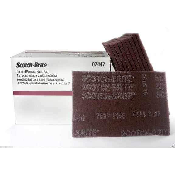 3m 7447/07447 (1/2 Box - 10 pads) Scotch-Brite General Purpose Hand Pads