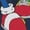 Navy Blue, variant on Mens Sonic the Hedgehog Classic Trio Pose Long Sleeve Shirt