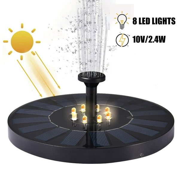 Solar Pump Stable Floating LED Fountain with Automatic Color Change for