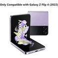 thumbnail image 2 of Case for Samsung Galaxy Z Flip 4 5G (2022) Genuine Leather Back Cover Hard PC Protective Shell Slim Fit Phone Case for Galaxy Z Flip4 - Black, 2 of 7