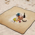 thumbnail image 5 of Cats Umbrella Beach Blanket Outdoor Picnic Blanket 78"x 78" Waterproof Foldable for Beach Camping Travel Hiking Grass Lawn Park, 5 of 5