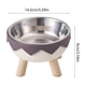thumbnail image 3 of Stainless Steel Pet Bowl Non-S Elevated Feeder for Cats and Small Dogs, Anti-Knockover Double Layer Food Water Dish with High Legs for Easy Feeding, No Chin Strain Design, Durable Plastic Base, 3 of 6
