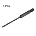 thumbnail image 3 of Unique Bargains 5pack Masonry Drill Bits, 3mm Concrete Drill Bit 1/4' Hex Shank Ceramic Drill Bit, 3 of 6