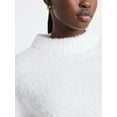 thumbnail image 4 of Free Assembly Women's Mock Neck Wedge Sweater with Long Sleeves, Sizes XS-XXL, 4 of 4