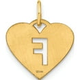thumbnail image 3 of 14K Yellow Gold 14Ky Initial Letter F Charm (Width 15.48) (Length 13.86) - Jbsp, 3 of 5
