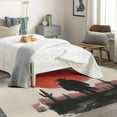 thumbnail image 4 of Cowboy Rugs for Living Room - 3x5 Rug - Cowboy Rug - Western Red Sun Area Rug - Boys Wild West Rugs - Western Desert Carpet, 4 of 7