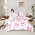 thumbnail image 4 of Castle Fairy Cartoon Bowtie Twin Comforter Sets,Bling Ribbon Bow Knot Bedding Set, 4 of 8