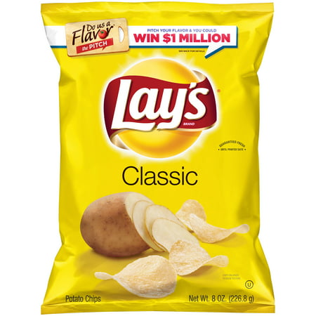 Lay's Potato Chips, Classic, 8 Oz (Pack of 3) - Walmart.com
