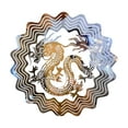 thumbnail image 3 of 3xDragon Wind Metal Jardín Decoraciones Para Balcón Interior Exterior Pared Plata, 3 of 8