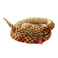 thumbnail image 3 of Serpiente de peluche grande, juguete realista de serpiente, 1,6 m, educativo, falso Amarillo, 3 of 8