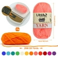 thumbnail image 7 of Moncolis 12 Skeins Mini Yarn for Knitting Crochet Craft - 100% Acrylic,0.53oz/15g,28 Yards/Roll, 7 of 7