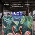thumbnail image 3 of Bathroom Scale, Highly Accurate Digital Body Scale,Precisely Measures Weight up to 400 lbs-Watercolor Pink Flamingos In The Jungle, 3 of 4