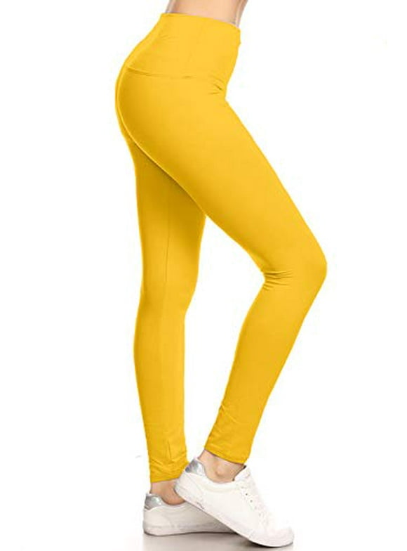 Womens Leggings in Womens Pants | Yellow - Walmart.com