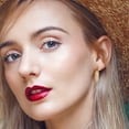 thumbnail image 2 of Lancharmed Gold Plated Hypoallergenic Earrings for Womens,Zircon Earring Women Gifts, 2 of 7