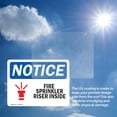 thumbnail image 6 of (2 Pack) Fire Sprinkler Riser Inside Sign, 6 of 7
