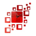 thumbnail image 1 of Worallymy Reloj de pared DIY Acrílico de bajo ruido Reloj de pared Pegatina Decoración Reloj colgante para oficina en casa Rojo Worallymy JD735811468, 1 of 7
