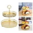 thumbnail image 4 of Nordic Texture Storage Tray Double the placement is Fruit Snack Storage Hollow Out Decor Stripe, 4 of 9