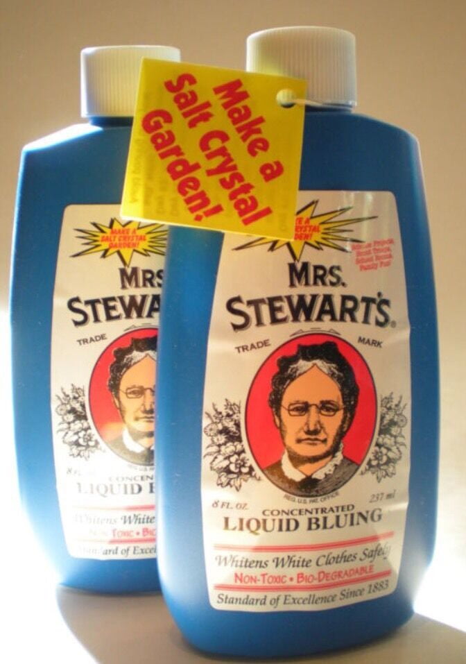PACK OF 2 BOTTLES - Mrs. Stewart's Concentrated Liquid Bluing - 8 OZ EA