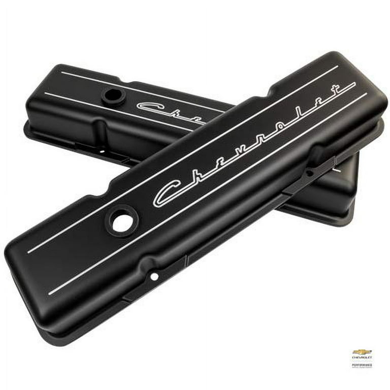 Billet Specialties BBC Valve Cover Chevy Logo Short Billet Specialties BBC Valve Cover Chevy Logo Short