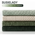 thumbnail image 4 of SUSIELADY Set of 4 Decorative Throw Pillow Covers 18x18 Inch, Soft Chenille Cushion Covers for Couch Sofa Bed, Boho Farmhouse Style for Living Room & Bedroom Decor, Neutral Green, 4 of 6