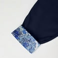 thumbnail image 6 of USNSM Mens Dress Shirts Long Sleeve Button Down Casual Shirts for Men Inner Contrast Formal Business Work Shirt Blue XXXL, 6 of 6