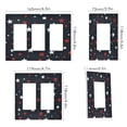 thumbnail image 2 of Yayeee Rocker Switch Wall Plate 1-Gang 4.6"x2.9" Home Decorative Outlet Cover, Blue Stars Pattern, 2 of 6