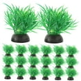thumbnail image 4 of LEORX 20Pack Artificial Fish Tank Grass for Aquarium Decoration Plastic Green, 4 of 8