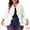 White, variant on DARING DIVA Women's Plus Soft 3/4 Sleeve Cropped Shrug Bolero Cardigan 1X Black