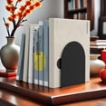 thumbnail image 5 of 4 Pieces Bookends, Book End, Book Stopper, Book Organizer, Metal Bookend for Shelves, Black Book Ends for Shelves, Book Stopper for Heavy Books, Book Shelves Holder for School Library, 5 of 7