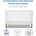 thumbnail image 5 of Delta Children Hendrix 4-in-1 Convertible Crib, Greenguard Gold Certified, Bianca White with Melted Bronze, 5 of 8