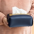 thumbnail image 2 of Walbest Nordic Delicate Faux Leather Tissue Box Waterproof Detachable Napkin Case Pouch for Home/Car, Decorative Tissue Bag (Tissue Not Included), 2 of 7