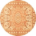 thumbnail image 1 of Ahgly Company Indoor Round Medallion Orange Traditional Area Rugs, 6' Round, 1 of 1