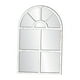 thumbnail image 2 of Espejo de ventana arqueado, decorativo, práctico espejo de entrada rústico, decoración de pared para baño, sala de estar y dormitorio. Blanco, 2 of 9