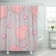 thumbnail image 1 of Cortina de ducha ABPHQTO Colorido Animal Elefantes Patrón Rosa 165x180 cm PKNMT66x72Shower-838, 1 of 2