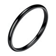thumbnail image 2 of Xinyolin Elegant Smooth Surface Minimalist Simple Ring - Thin Stacking Ring for Birthday, 2 of 8