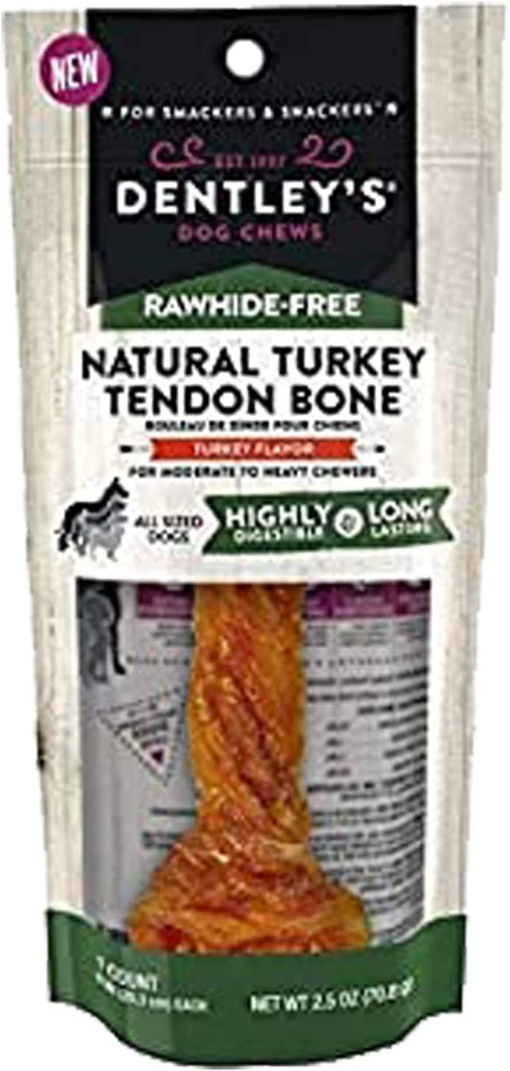 dentley's dog chews stuffed bone reviews