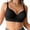 Black, variant on AHTJRT Women's Seamless Bras V Neck Soft Comfortable Underwire Full Coverage Bras Everydaywear Bras BCD Cup Black 80C