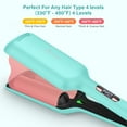 thumbnail image 3 of Aima Beauty 2 Barrel Hair Crimper, 1.25 inch Twins Mermaid Hair Waver, 30S Heats Up Crimping hair Iron, Light Green, 3 of 10