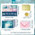 thumbnail image 2 of shiyou-Thank You Cards with Envelopes Thank You Card&Stickers Bulk for Thank You Notes 8 Designs 4x6 Inch Gold Letter Blank Greeting Cards for Wedding Bridal Shower Graduation Kids Baby Shower Small, 2 of 4