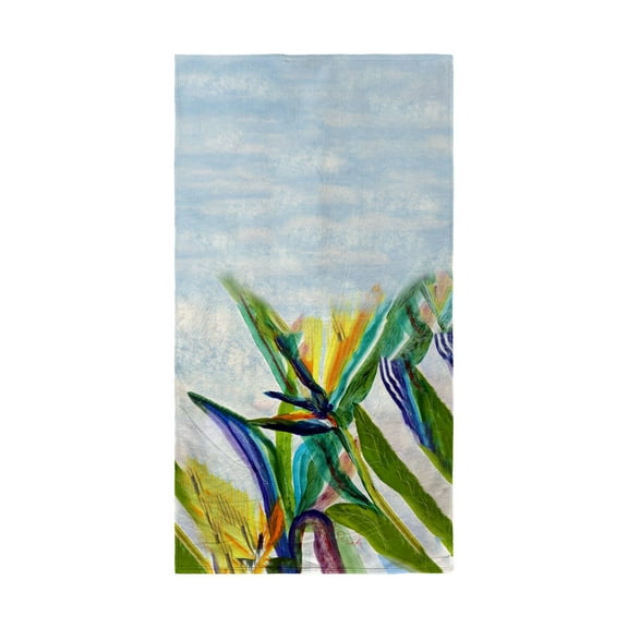 Betsydrake BT1162 Teal Paradise II Beach Towel