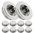 thumbnail image 2 of 10pcs Closet Door Pull Cupboard Pull Circular Sliding Door Pull Drawer Handle, 2 of 9